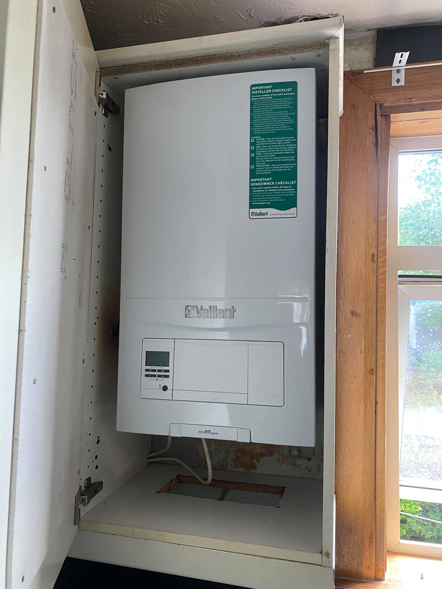 New Vaillant Boiler Installation Edinburgh 9th August 2021 a